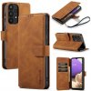 Peňaženkové kožené puzdro DG.MING na Samsung Galaxy A33 5G - Hnedá