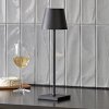 Sigor Nuindie LED dobíjacia stolná lampa, USB-C, čierna, IP54, stmievateľná - 4545001