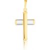 Zlatý prívesok krížik ZP0357XJ80-9600 (585/1000) 0,96g