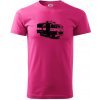 Hasičské auto Hasiči - Klasické pánske tričko vyššej gramáže - L ( Purpurová )