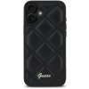Guess PU Leather Quilted Zadní Kryt pro iPhone 16 Black GUHCP16SPSQSQSK (GUHCP16SPSQSQSK)