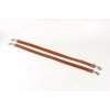 Whips Primal Bond Long Leather Connectors Brown, 2 kožené spojovacie remienky s karabínami