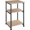 tectake 404669 odkladací stolík memphis 34x30x59cm - industrial svetlé drevo, dub sonoma