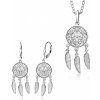 SOFIA strieborný set náušnice a prívesok AEAP6895Z/R+AESOF-AE10147Z/R