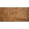 Nástenná drevená mapa sveta 120x60 Farba: Dub zlatý