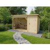 domceknazahradu.sk - Dreváreň so záhradným domčekom 6-Kubík, farba natur, (1,35 × 3,95 m), DREVNIK6