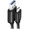 Axagon BUCM3-AM15AB USB-C USB-A, USB 3.2 Gen 1, 3A, ALU, 1,5m, černý