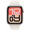 Apple Watch SE 3 GPS 44mm Hviezdny biely hliník s hviezdnym bielym športovým remienkom - M/L (MEHJ4MP/A)