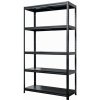 Kovona Regál 180 x 100 x 40 5 políc lak čierny 8595145601165