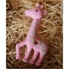 Kidi Love hrýzatko silikón žirafa 10cm pink