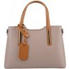 NovaKabelka.sk Isidora Taupe Camel Piccola kožená talianska kabelka hnedá