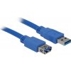 Delock USB kábel USB 3.2 Gen1 (USB 3.0 / USB 3.1 Gen1) USB-A zástrčka, USB-A zásuvka 1.00 m modrá pozlátené kontakty 82538; 82538