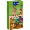 Vitakraft krekry Trio-Mix pre zakrpatené králiky - 1 x 3 mix (multivitamín, zelenina, popkorn)