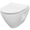 Wc s doskou softclose závesné Cersanit Mille so zadným odpadom S701-454