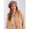 Hnedá baretka s aplikáciou AT-CZ-231605.21P-brown ONE SIZE