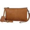 Kožená bočná taška Burkely Soft Skylar sivobiela, crossbody