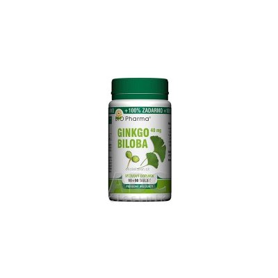 BIO Pharma Ginkgo biloba 40 mg tbl 90+90 (100% ZADARMO) (180 ks)
