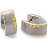 Boccia Titanium Titánové náušnice s pravými diamantmi 05002-04