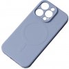 MG Silicone MagSafe kryt na iPhone 15 Plus, sivý