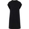 NEW MORNING STUDIOS NM 026 / Dámske tričkoové šaty so stojačikom - black XXL