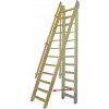 Minka Flexiblo Priame schody rebrík s držadlom, 580 mm, smrek, 12 nášľapov, 9004875283408
