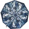 Katrin's Fashion dážnik poloautomatický kvety d021c modrá