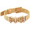 Glory Charms remienkový náramok srdcia 652 zlatý