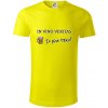 In vino veritas in pivo taky (Hana-creative) - Tričko z organickej bavlny - S ( Citrónová )