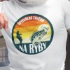 Tričko s potlačou Špeciálne tričko na ryby Pánsky Biela 110 cm/4 roky