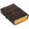 Leather Journals Ručně vyráběný kožený zápisník s klíčem