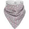 Akuku Dojčenská šatka na krk podbradník Srdiečka