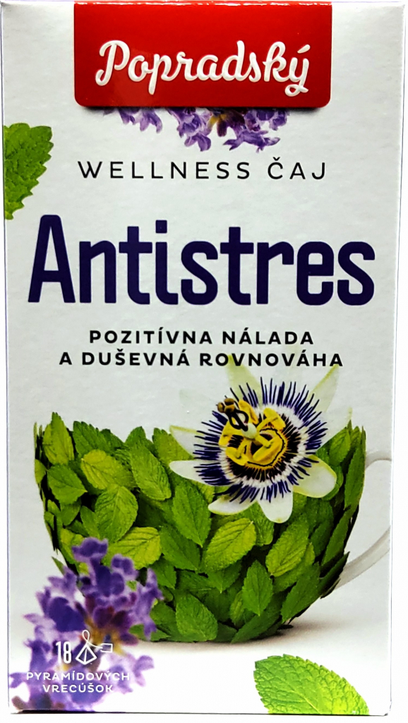 Popradský Wellness čaj antistres pozitívna nálada a duševná rovnováha 18 x 1,5 g
