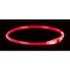 Flash light ring USB, blikací obojok, červená (RP 2,10 Kč) S-M: 40 cm/ ø 8 mm
