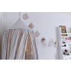 COTTON & SWEETS Ľanový baldachýn Pure Nature - Light Grey