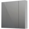 Oristo Neo skrinka 80x13.5x70 cm so zrkadlom chrómová OR00-SGL3D-80-99
