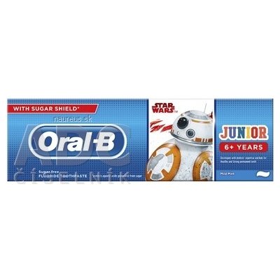 PROCTER & GAMBLE Oral-B JUNIOR Mild Mint Star Wars detská zubná pasta (od 6 rokov) 1x75 ml 75ml