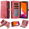 PROTEMIO 16667 WALLET Obal s peňaženkou 2v1 Apple iPhone 11 červený
