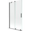 Mexen Velar sprchový panel 2-krídlový zasúvací 100 x 150 cm, transparentný, kefovaný pištoľovo sivý - 896-100-000-01-66
