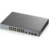 Zyxel GS1350-18HP, 18 Port managed CCTV PoE switch, long range, 250W