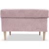 Taburet ZANE s úložným priestorom - menčester - ružový