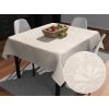 Biante Teflónový štvorcový obrus TF-076 Kvetinový ornament na režnom 120x120 cm
