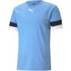 Chlapčenské futbalové tričko Puma, teamRISE svetlomodrá,biela,čierna S