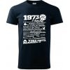 1973 v kocke - Klasické pánske tričko vyššej gramáže - M ( Tmavomodrá (takmer čierna) )