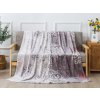 XPOSE® Mikroplyšová deka AMÉLIA s baránkom - sivá 200x220 cm, Mikroplyš s baránkom