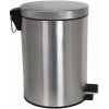 MSV pedálový odpadkový kôš brúsená nehrdzavejúca oceľ, 12 l