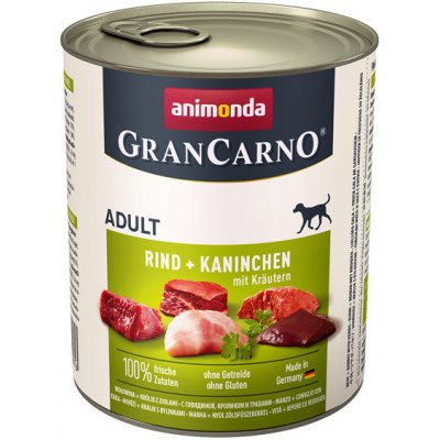 Animonda Gran Carno Original Adult Hovädzie a králik s bylinkami 800 g