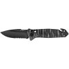 TB OUTDOOR CAC S200 FRENCH TEXTURED PA6 FV BLACK HANDLE SERRATED