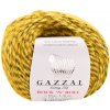 Pletacia priadza Gazzal ROCK 'N' ROLL 13956 sivá žltá