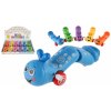 Teddies Červík na natiahnutie lezúci plast 13cm 6 farieb