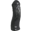 Domestic Partner Enigma, čierne vinylové análne dildo 37 x 8–12 cm